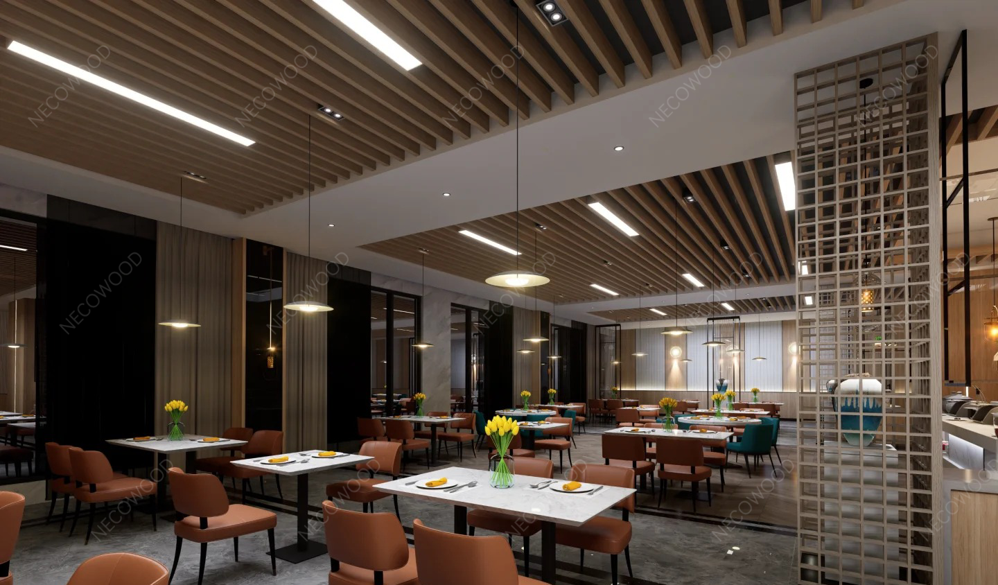 Necowood expande soluções de teto WPC interno para atender à crescente demanda do mercado