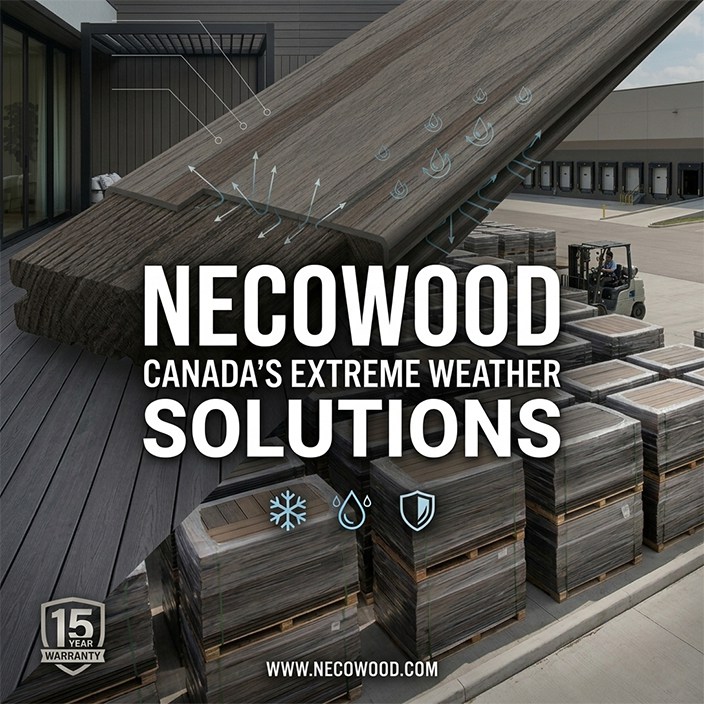 Conquistando a Explosão Ártica: Como Necowood® Define o Novo Padrão para Infraestrutura WPC Canadense