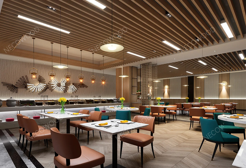 Necowood lança painéis de teto WPC premium e painéis de parede WPC para construção residencial e comercial global