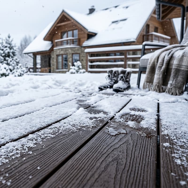 Relatório de sobrevivência: como nossos decks WPC suportam ciclos de congelamento e descongelamento de -25°C na Europa Oriental