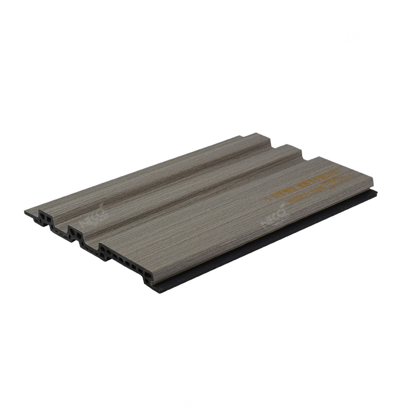 Painel de parede canelado WPC 138*12mm com acento comercial do hotel