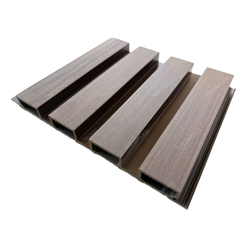 Decoração de jardim externa WPC Grooved Cladding