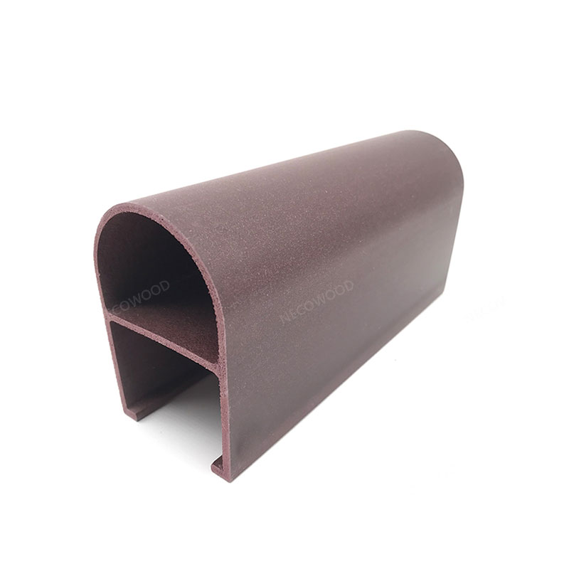 Painéis de teto WPC de fibra de arco semicírculo