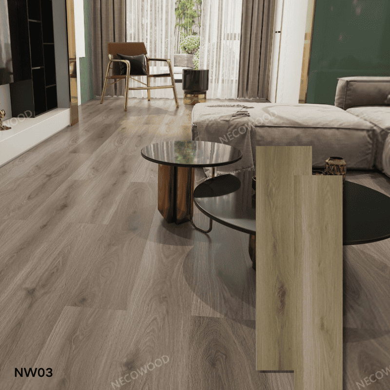 Moderno Zero Formaldeído Antibacteriano SPC Flooring