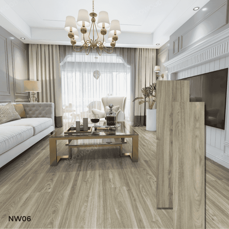 Floor de vinil IXPE SPC à prova de som à prova d'água