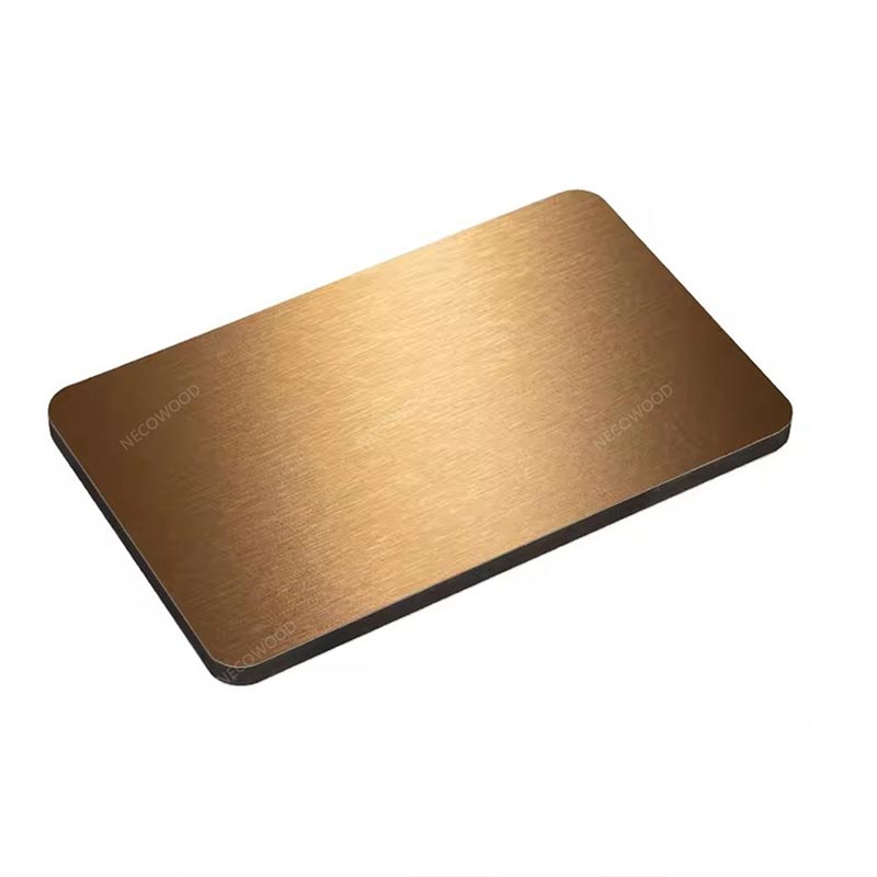 Placa de parede de carvão de bambu de superfície de metal de 8 mm