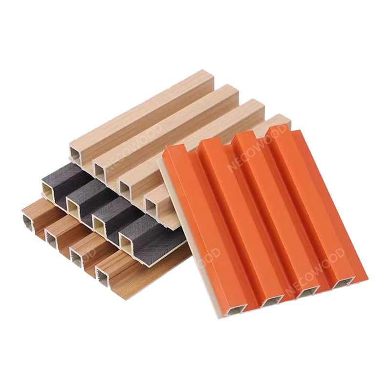 WPC Bamboo Fiber Grille Great Wall Painel